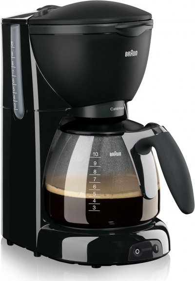 BRAUN Cafeti&egrave;re &Eacute;lectrique De 1,2l Pour 10 Tasses 1100w Noir