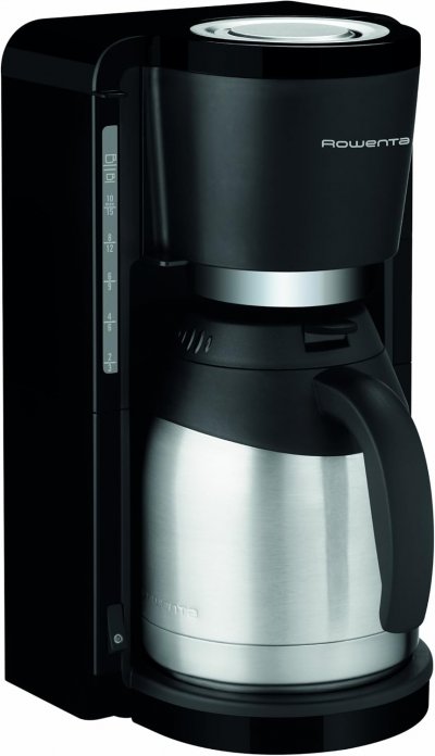 ROWENTA Cafeti&egrave;re &Eacute;lectrique Pour 10 A 15 Tasses Avec Verseuse Isotherme 800w Gris Noir