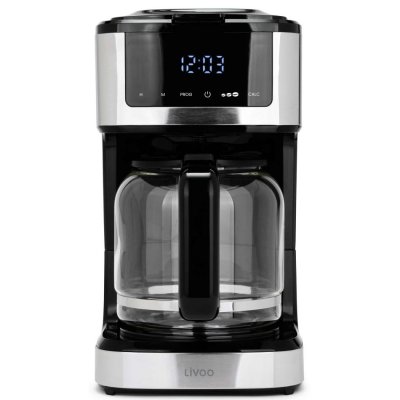 LIVOO Cafeti&egrave;re &eacute;lectrique programmable