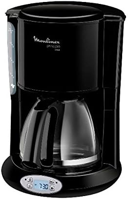 MOULINEX Cafeti&egrave;re &Eacute;lectrique Programmable De 0,6l Pour 6 Tasses Avec &Eacute;cran Lcd 1000w Noir