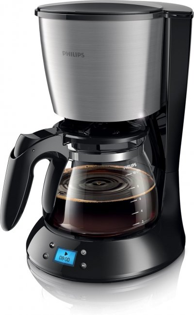 PHILIPS Cafeti&egrave;re &eacute;lectrique programmable de 1,2L 1000W gris noir 