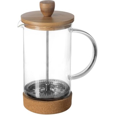 SECRET DE GOURMET Cafeti&egrave;re en bambou ""nature"" 60cl naturel