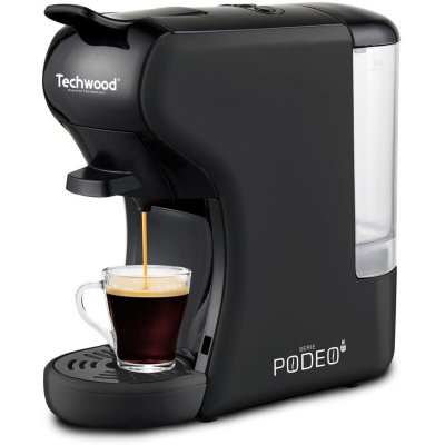  Cafeti&egrave;re expresso multi-capsules techwood tca-196n - puissance : 1450w - coloris noir 