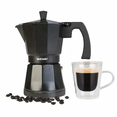 WECOOK! Cafeti&egrave;re Expresso - Wecook - Luccia - Aluminium - 12 Tasses - Compatible Induction