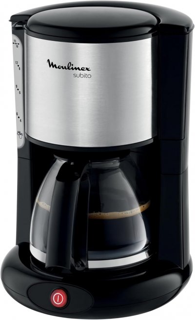MOULINEX Cafeti&egrave;re filtre inox 1,25 L Stop-Goutte
