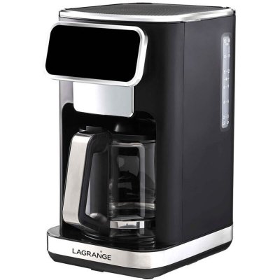 LAGRANGE Cafeti&egrave;re filtre  529010 1,8 L 1100 W Noir avec accents inox