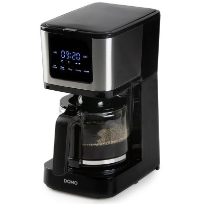 DOMO Cafeti&egrave;re filtre programmable 10 tasses 900w noir DO733K