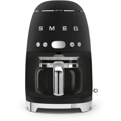 SMEG Cafeti&egrave;re filtre vintage noir mat 