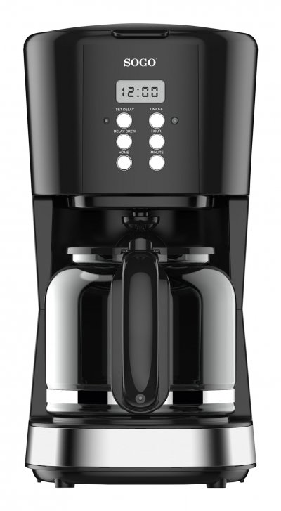 SOGO Cafeti&egrave;re goutte &agrave; goutte &agrave; commande num&eacute;rique - 1,5L - 12 tasses - 900W - CAF-SS-5670