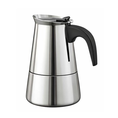 CHEFFINGER Cafeti&egrave;re Italienne en Inox 6 Tasses Compatible Induction pour Caf&eacute; Moka Argent