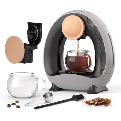 VENDOS85 Cafeti&egrave;re Monoservice 240 ml Gris Compacte