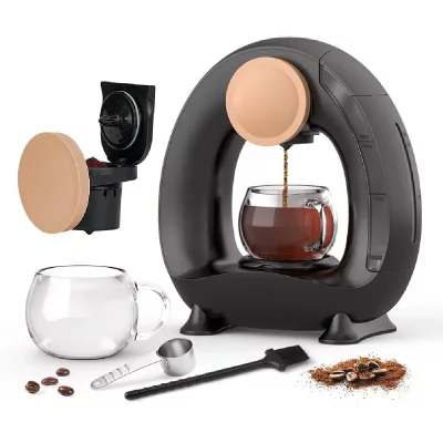 VENDOS85 Cafeti&egrave;re Monoservice 240 ml Noir Compacte