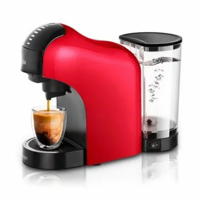 UFESA Cafeti&egrave;re multicapsules  Bellagio compatible avec Nespresso/Dolce Gusto Rouge