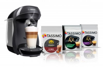 BOSCH Cafeti&egrave;re Tassimo  Bundle TAS102EC6 et 3 packs T-Disc Noir