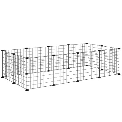 PAWHUT Cage animaux domestiques bords arrondis