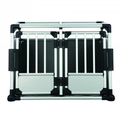 TRIXIE Cage De Transport Aluminium Pour Deux Chiens Avec Cloison