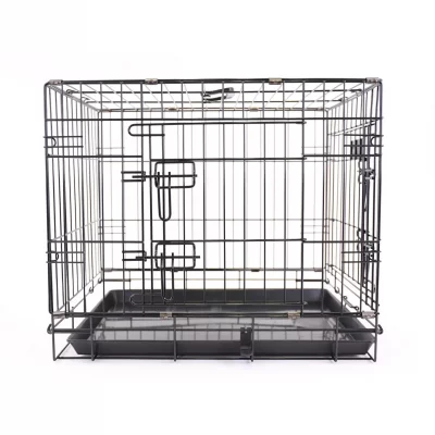 MARTIN SELLIER Cage de transport pliante - Pour chiens - M&eacute;tal zingu&eacute; - 93x58x65cm