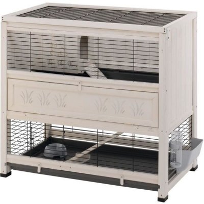 FERPLAST Cage en bois Indoor Home - L 108 x l 59 x H 102,5 cm