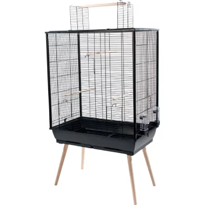 ZOLUX Cage Pour Oiseaux Sur&eacute;lev&eacute;e Neo Jili Xl Noir H132cm &ndash; 