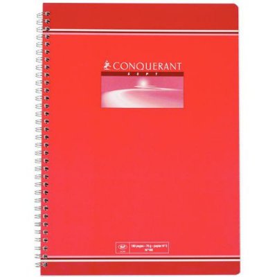 CONQUERANT Cahier 21x29.7 180 Pages  7 Seyes