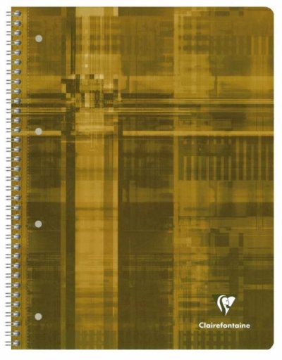 CLAIREFONTAINE Cahier &agrave; Spirales Orange 22,5x29,7 160 pages Perfor&eacute;es Q.5x5