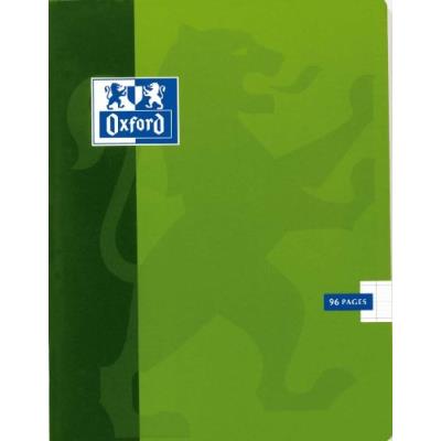 OXFORD Cahier Agraf&eacute; 21x29,7 96p Grands Carreaux  - Le Cahier
