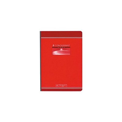 CONQUERANT Cahier brochures  petit carreaux 17x22 192p 70g
