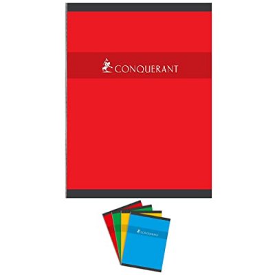 CONQUERANT Cahier brochures  petit carreaux 24x32 192p 70g