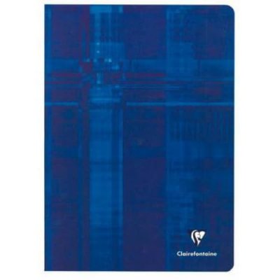 CLAIREFONTAINE Cahier  Piqu&eacute; Bleu/Gris A4 48 pages S&eacute;y&egrave;s