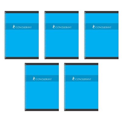 CONQUERANT Cahier Conqu&eacute;rant 7 - 21 x 29,7cm - grands carreaux - 100 pages - 70 g