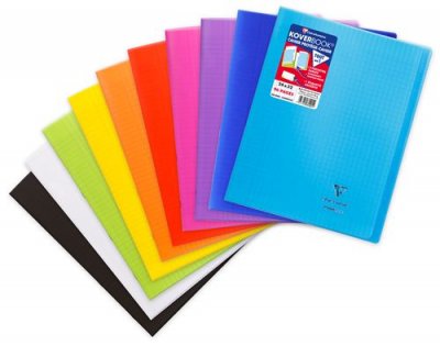 CLAIREFONTAINE Cahier de 96 pages Sey&egrave;s  Koverbook 24 x 32 cm Mod&egrave;le al&eacute;atoire