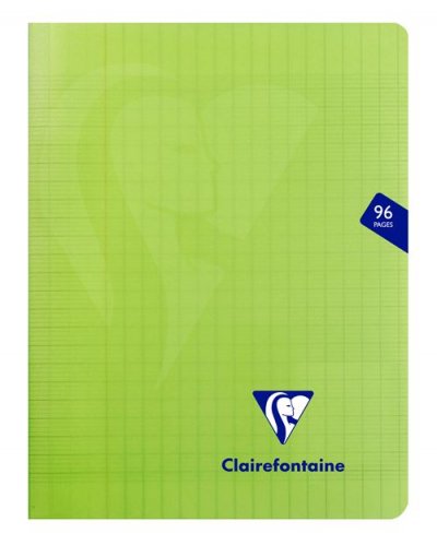CLAIREFONTAINE Cahier de 96 pages Sey&egrave;s  Mimesys 17 x 22 cm Vert
