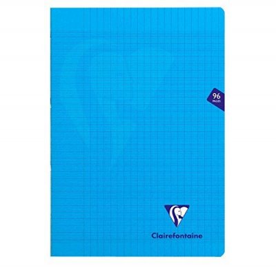 CLAIREFONTAINE Cahier de 96 pages Sey&egrave;s  Mimesys 21 x 29,7 cm Bleu
