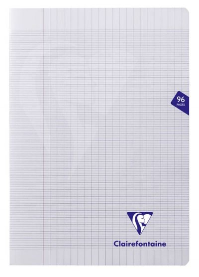 CLAIREFONTAINE Cahier de 96 pages Sey&egrave;s  Mimesys 21 x 29,7 cm Incolore