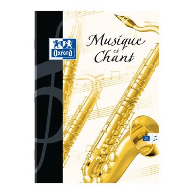 OXFORD Cahier de musique  48 pages - grands carreaux Sey&egrave;s