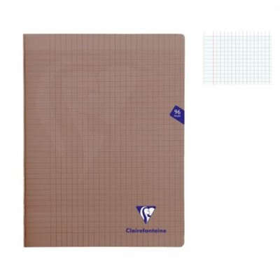 CLAIREFONTAINE Cahier grand format  Mimesys 24 x 32 cm 96 pages Gris