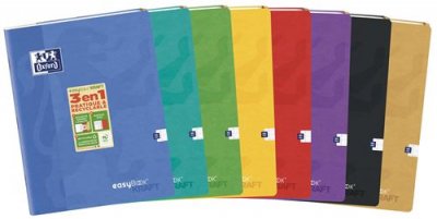 OXFORD Cahier grand format  EasyBook Kraft 24 x 32 cm Mod&egrave;le al&eacute;atoire