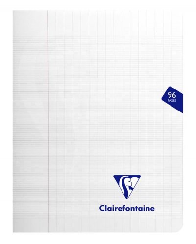 CLAIREFONTAINE Cahier MIMESYS Piqu&eacute; Polypro 17 x 22 cm 96 pages 90g S&eacute;y&egrave;s Incolore