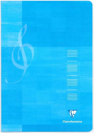 GENERIQUE Cahier  musique 21x29,7 48 pages  couverture Bleue