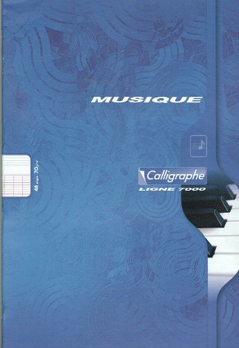 CLAIREFONTAINE Cahier musique et chant  grand carreaux A4 48p