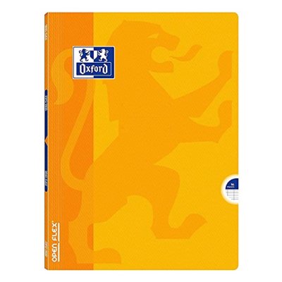 OXFORD Cahier Openflex Jaune - Grand Format - 96 Pages -Grands Carreaux