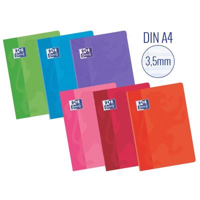 OXFORD Cahier  A4 - 48 feuilles guide-lignes 3,5 