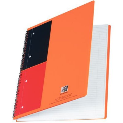 OXFORD Cahier  Activebook 80 Feuilles - Quadrill&eacute; 5x5 Mm