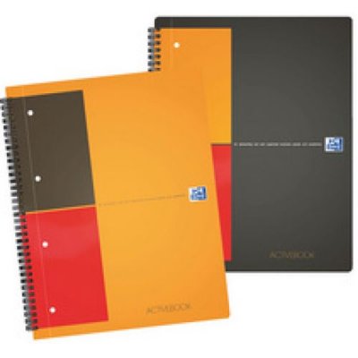 OXFORD Cahier  Activebook - reliure spirales - A4+ - 160 pages - lign&eacute;