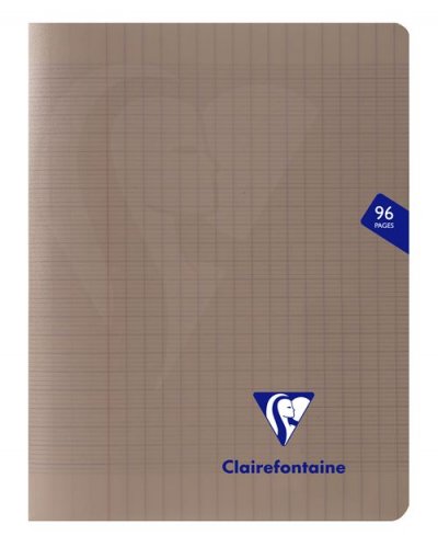 CLAIREFONTAINE Cahier petit format  Mimesys 17 x 22 cm 96 pages Noir