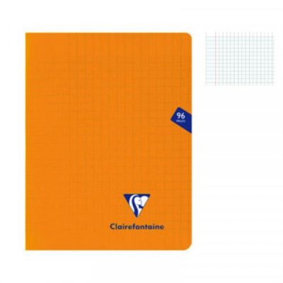 CLAIREFONTAINE Cahier petit format  Mimesys 17 x 22 cm 96 pages Orange