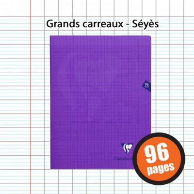 CLAIREFONTAINE Cahier petit format  Mimesys 17 x 22 cm 96 pages Violet