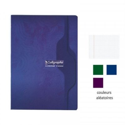 CALLIGRAPHE Cahier piqu&eacute;  24 x 32 cm -petits carreaux 5x5 - 96 pages