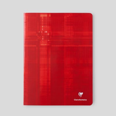 CLAIREFONTAINE Cahier piqu&eacute; de 96 pages  24 x 32 cm Mod&egrave;le al&eacute;atoire