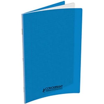 CLAIREFONTAINE Cahier piq&ucirc;re 96 pages 17x22 cm, sey&egrave;s 90g. couverture polypropyl&egrave;ne: Rouge